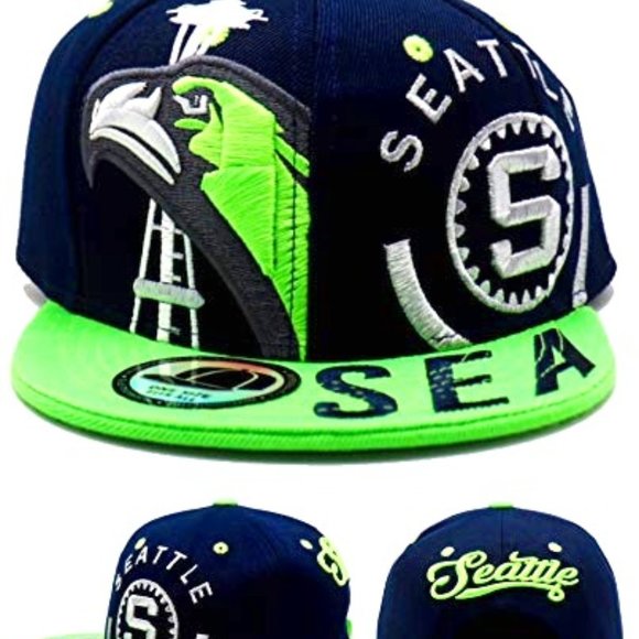 Seattle Premium Youth Monster Snapback Hat - Picture 1 of 8